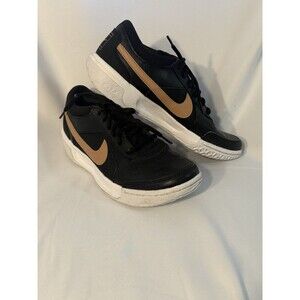 Women's Nike Court Air Zoom Lite 3 Athletic Tennis Shoes, Size 8.5 (Black Bronze